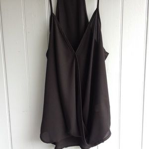 Racerback cross-front top